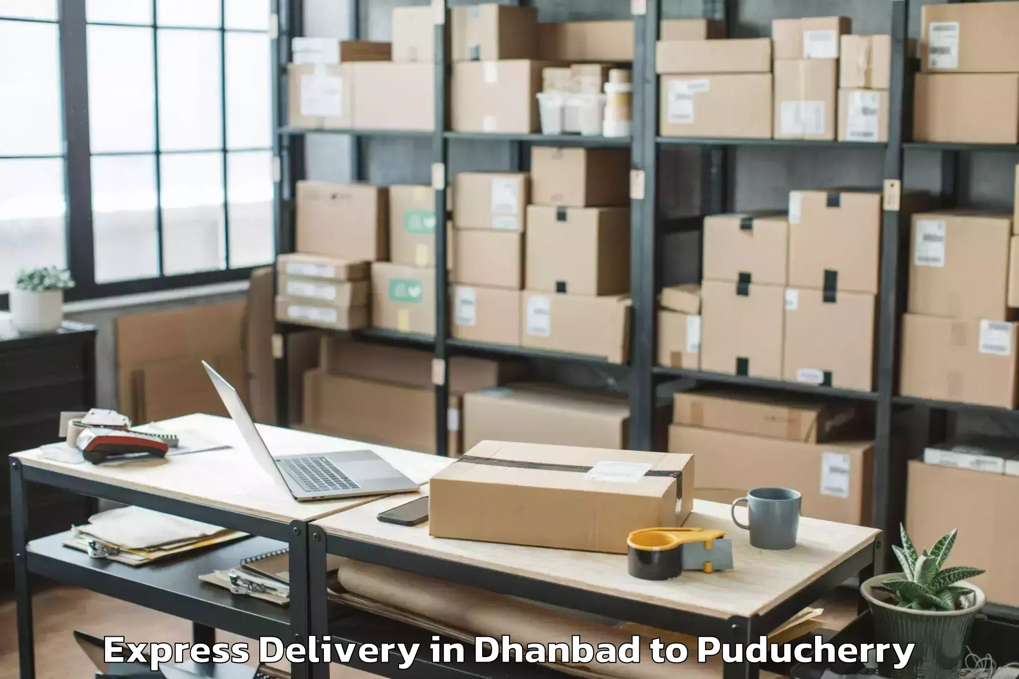 Book Dhanbad to Pondicherry University Express Delivery Online